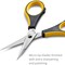 Beaditive Precision Craft Scissors - Stainless Steel Paper Crafting Scissors With Safety Cap - Ultra Sharp Blades & Non-Slip TPR Handles - Adult & Kid Scrapbooking Scissors For Home, Office, School
